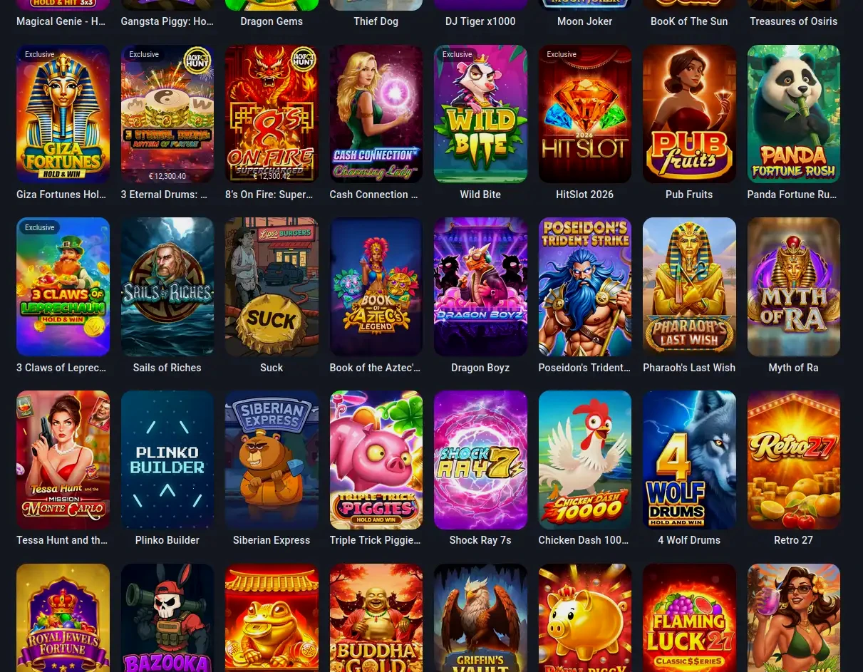 Wbetz mobiel casino app interface op smartphone